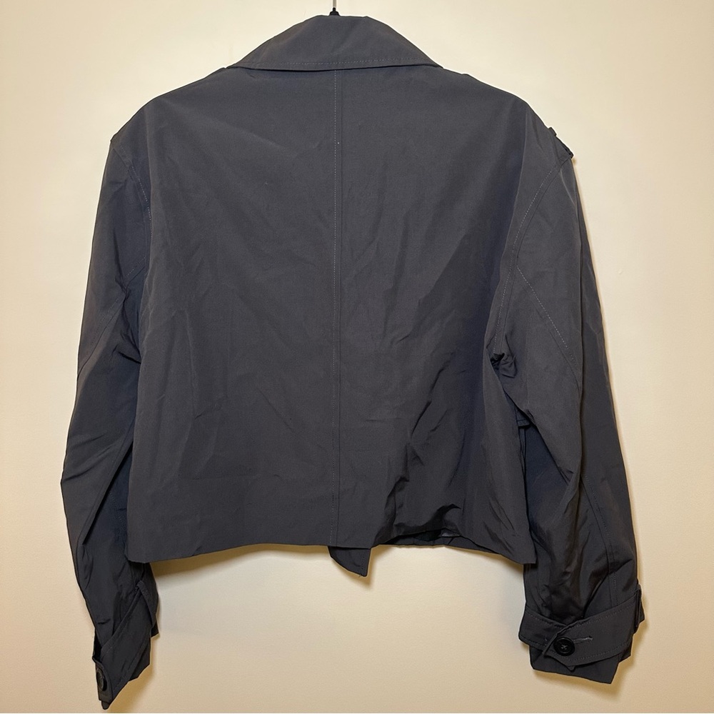 Abercrombie Cropped Trench - Dark Grey L - Picture 5 of 5